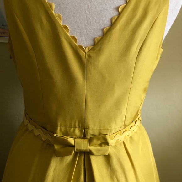 Anthro BHLDN Calliope Mustard Dress by Hitherto - Picture 4 of 8